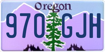 OR license plate 970GJH