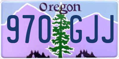 OR license plate 970GJJ