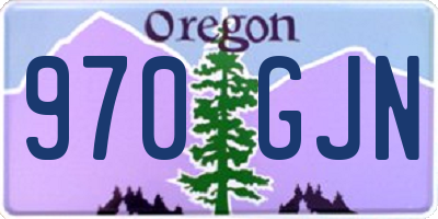 OR license plate 970GJN