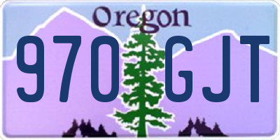 OR license plate 970GJT