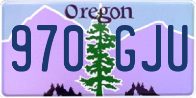 OR license plate 970GJU