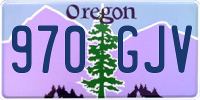OR license plate 970GJV