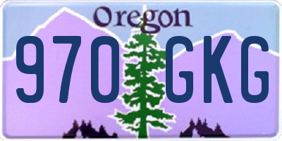 OR license plate 970GKG
