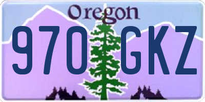 OR license plate 970GKZ