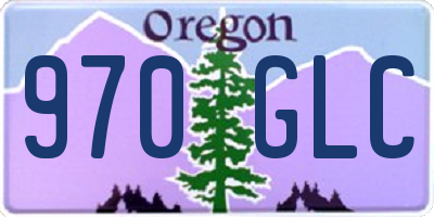 OR license plate 970GLC