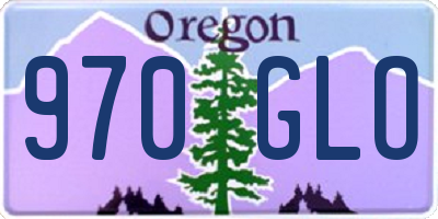 OR license plate 970GLO
