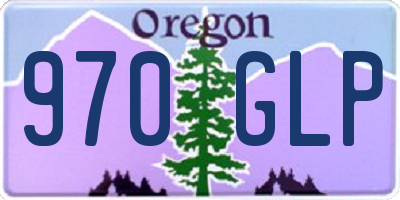 OR license plate 970GLP