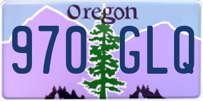 OR license plate 970GLQ