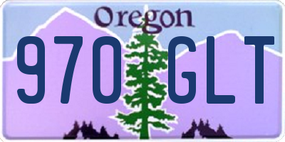 OR license plate 970GLT