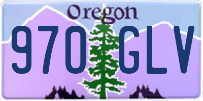 OR license plate 970GLV