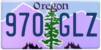 OR license plate 970GLZ