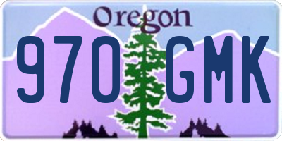 OR license plate 970GMK