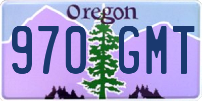 OR license plate 970GMT