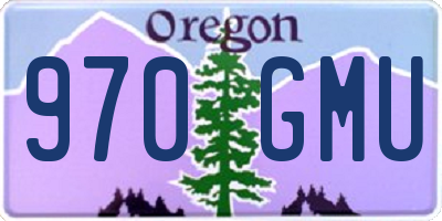 OR license plate 970GMU