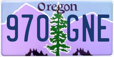 OR license plate 970GNE