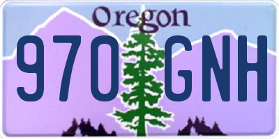 OR license plate 970GNH