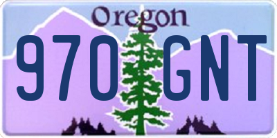 OR license plate 970GNT
