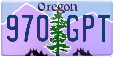 OR license plate 970GPT