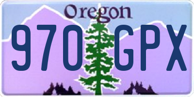 OR license plate 970GPX