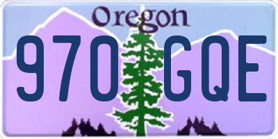 OR license plate 970GQE