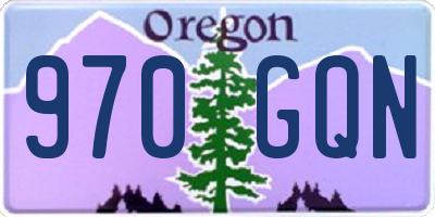 OR license plate 970GQN