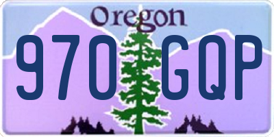 OR license plate 970GQP