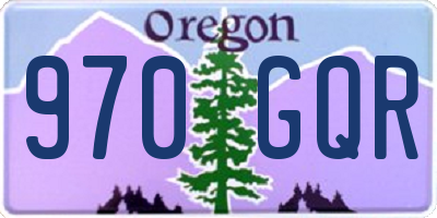 OR license plate 970GQR