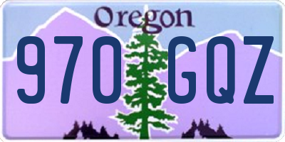 OR license plate 970GQZ