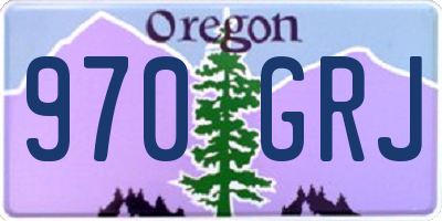 OR license plate 970GRJ