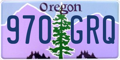 OR license plate 970GRQ