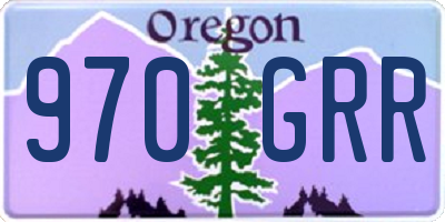 OR license plate 970GRR
