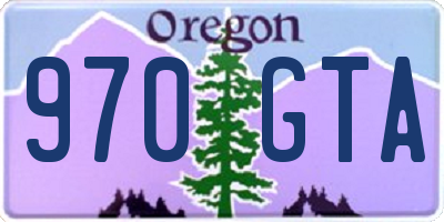 OR license plate 970GTA