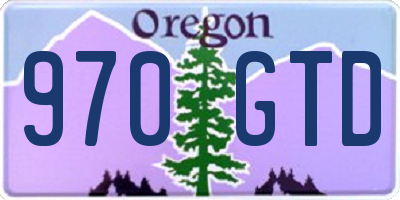 OR license plate 970GTD