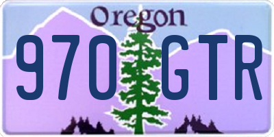 OR license plate 970GTR