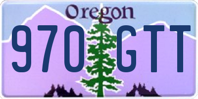 OR license plate 970GTT