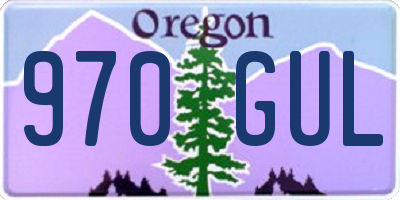 OR license plate 970GUL