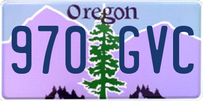 OR license plate 970GVC