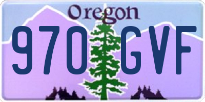 OR license plate 970GVF