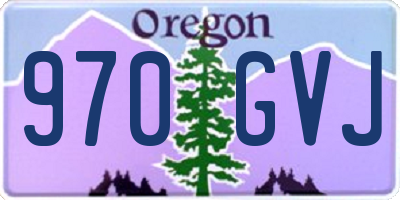 OR license plate 970GVJ