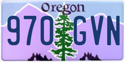 OR license plate 970GVN