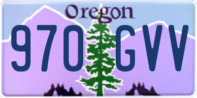 OR license plate 970GVV