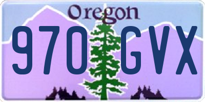 OR license plate 970GVX
