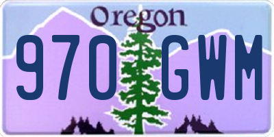 OR license plate 970GWM