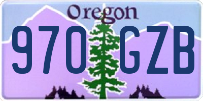 OR license plate 970GZB