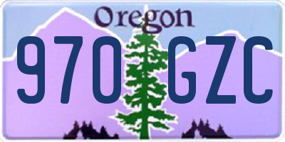 OR license plate 970GZC
