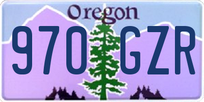 OR license plate 970GZR
