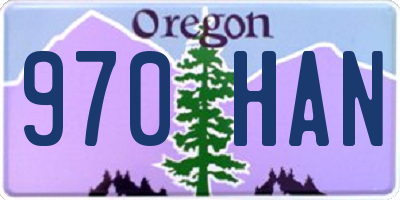 OR license plate 970HAN