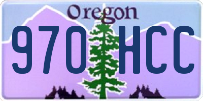 OR license plate 970HCC