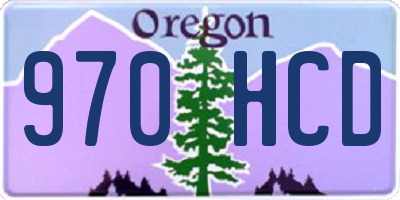 OR license plate 970HCD