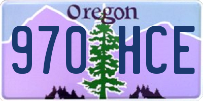 OR license plate 970HCE